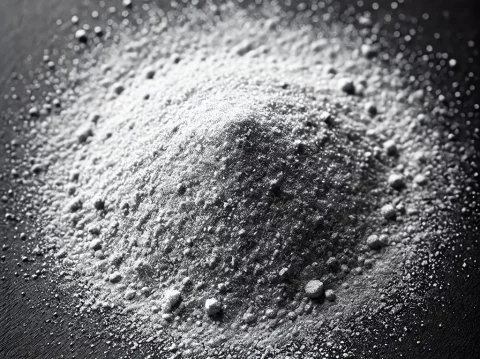 Fine tin powder, finely and evenly spread across the surface, resembling delicate dust particles. The powder should have a light silver-grey appearanc Fine tin powder, finely and evenly spread across the surface, resembling delicate dust particles. The powder should have a light silver-grey appearanc